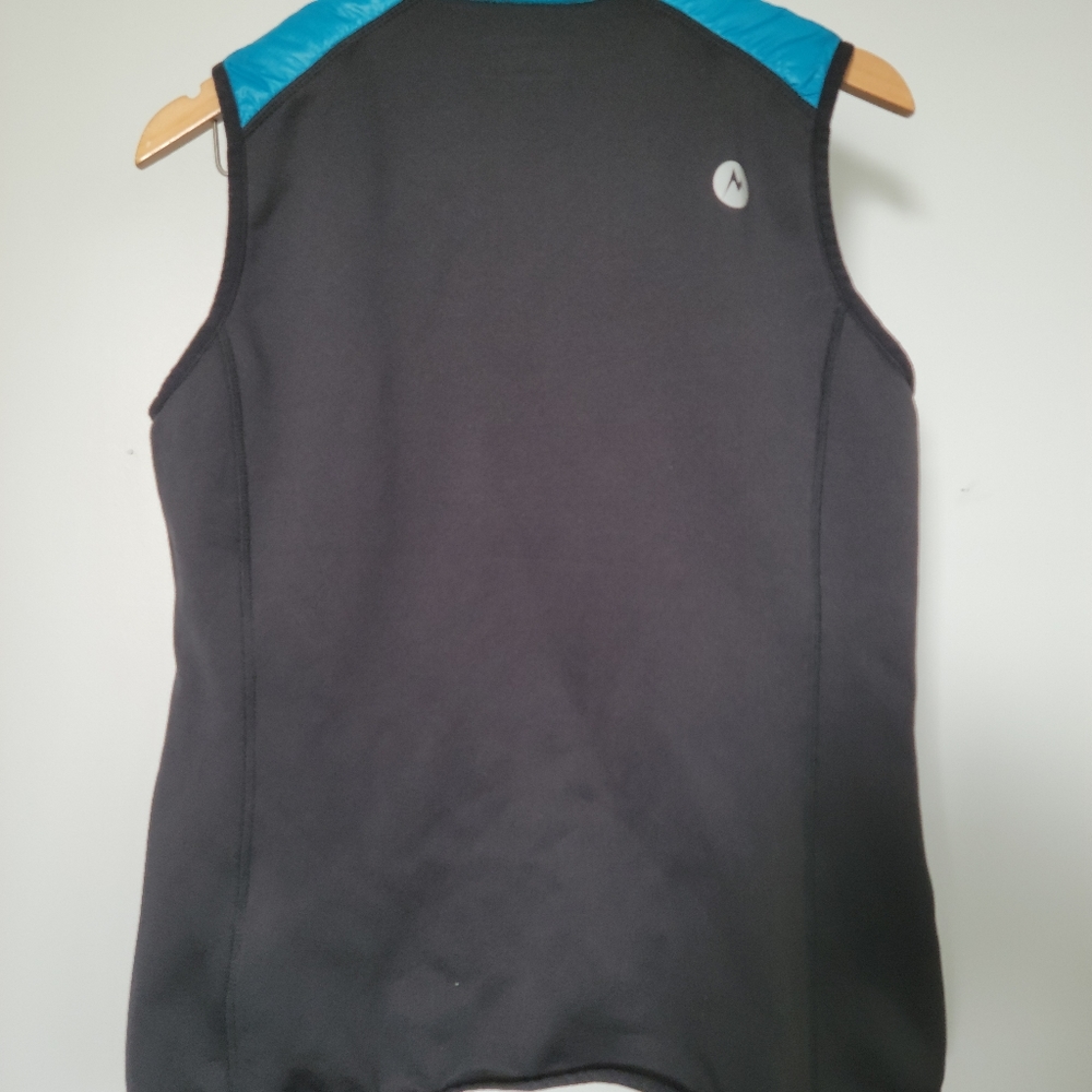 Marmot Teal Blue and Black Quilted Insulated Vest - Picture 3 of 10